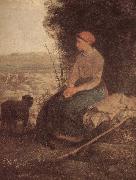Sleeping Shepherdess Jean Francois Millet